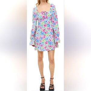 Divided by H&M Women's Floral A Line Mini Dress. Size XS